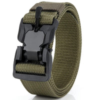 Genuine tactical belt quick release outdoor military belt soft real nylon sports accessories men and women black belt