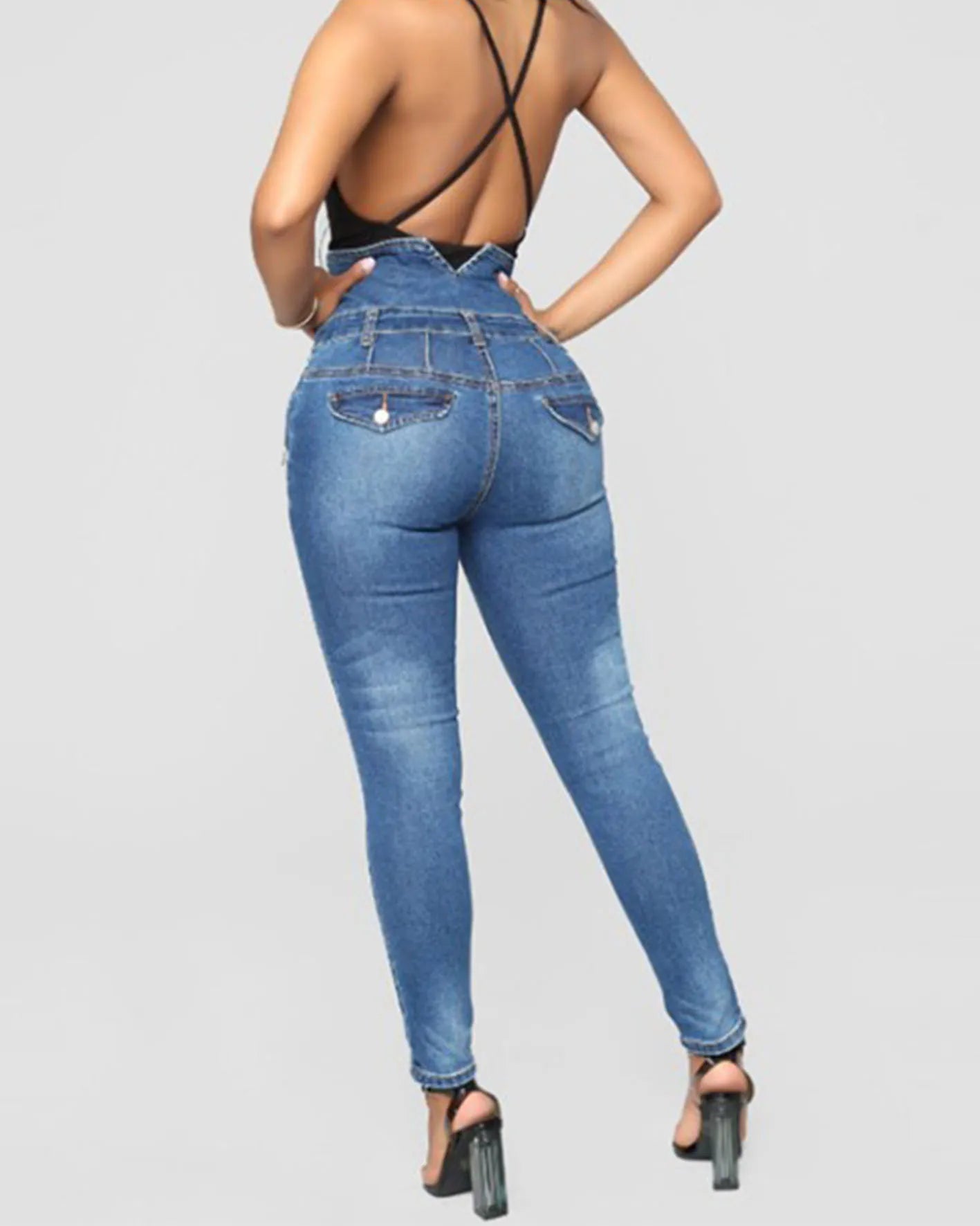 High-Waist Stretch Slim-Fit Shaping Jeans Ultimate Hip To Sexy Figure Women'S Long Denim Jeans