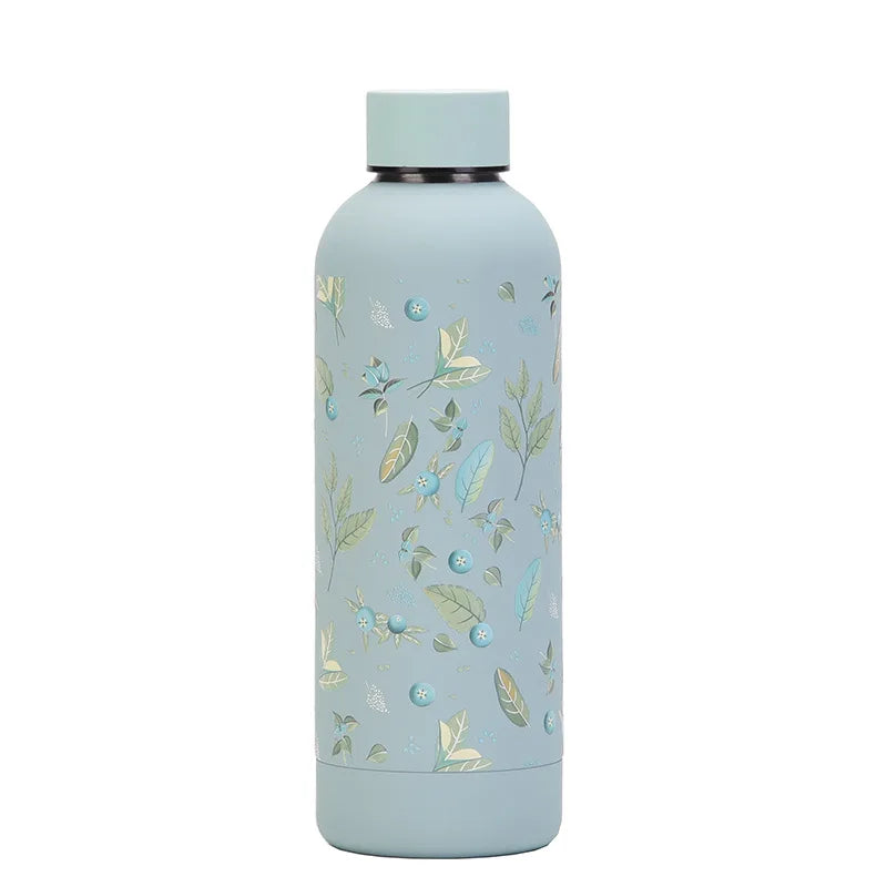 Stainless Steel Insulated Cup, 3-Dimensional Fruit Cup, Simple Tumbler, Outdoor Small Mouth Sports Water Bottle