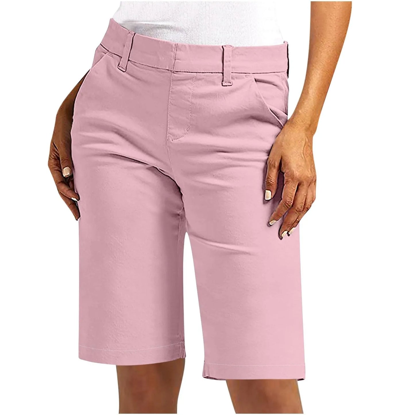 Shorts For Women Trendy 2025 Casual Summer High Waisted Chino Shorts Straight Leg shorts Jogging Hiking Vacation Cargo shorts