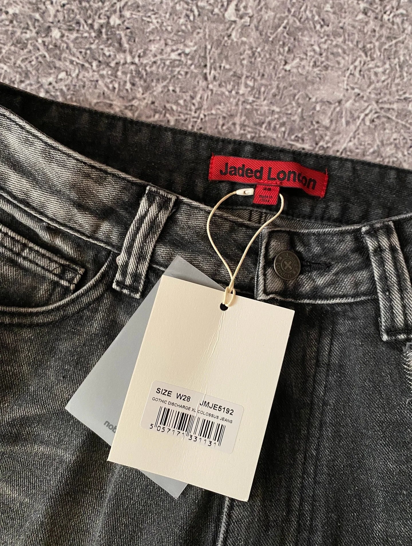 Jaede Lindon Wing Print Jeans Retro Gothic Trendy Loose Pants Oversized Washed Hip-hop Harajuku Pattern Couple Wide Pants