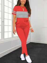 Women's Summer Casual  Set Fashionable Comfortable Ensemble Ladies Clothing Outfit