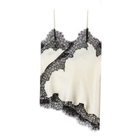 Sexy Lace Sling Tops Women's Hollow Out Sleeveless Backless Asymmetrical Hem Top 2026 Summer New Lady Fashion Short Tops