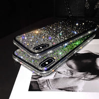 Luxury Rhinestone Glitter For Apple iPhone 14 13 12 11 Pro Max Mini XS Max X XR 7 8 Plus Shiny Diamond Hard Phone Case