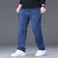Jeans for Men Big Size 28-50 Denim Fabric Large Size Pants for Fat People 45-150kg Jeans Hombre Wide Leg Jeans Pantalon Homme