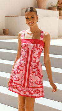 Women Summer Sexy Printed A-line Mini Dress Fashion Casual Blackless Sleeveless High Waist Off Shoulder Vestidos Party Dresses