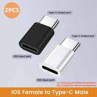 USB C to Lightning Adapter IOS Fast Charging Lightning Male to Type C Female Converter For iPhone 14 13 12 Data Transfer Adapter