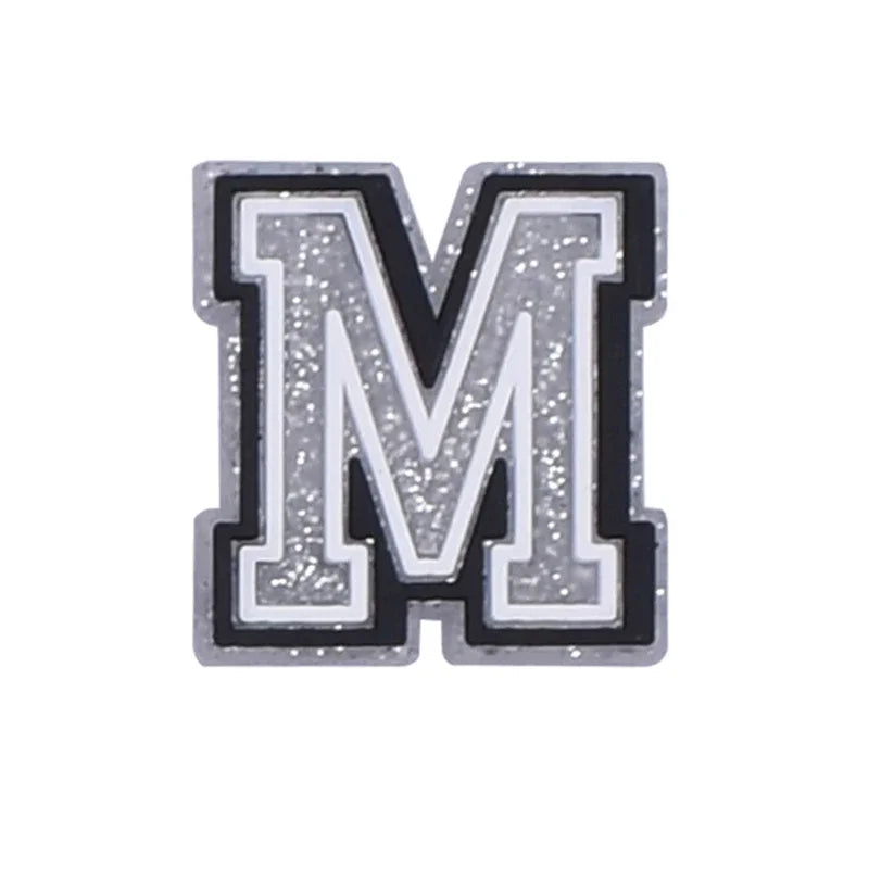 Hot Sale 1Pcs Letter Shoe Charms Decorations for Crocs Accessories Alphabet Pins Women Xmas Party Favors Gifts