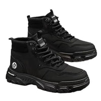 2025 autumn new breathable work boots for men, anti slip, wear-resistant, safety shoes, casual and comfortable sports shoes
