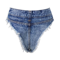 Xingqing Sexy Women Hot Pants Summer Clothes Jeans Micro Shorts Denim Daisy Dukes Low Waist Shorts Fashion Beach Streetwear