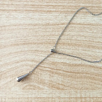 316L Stainless Steel Water Drop Charm Pendant Necklace Bohemia Party Link Chain Necklace For Women Цепочка