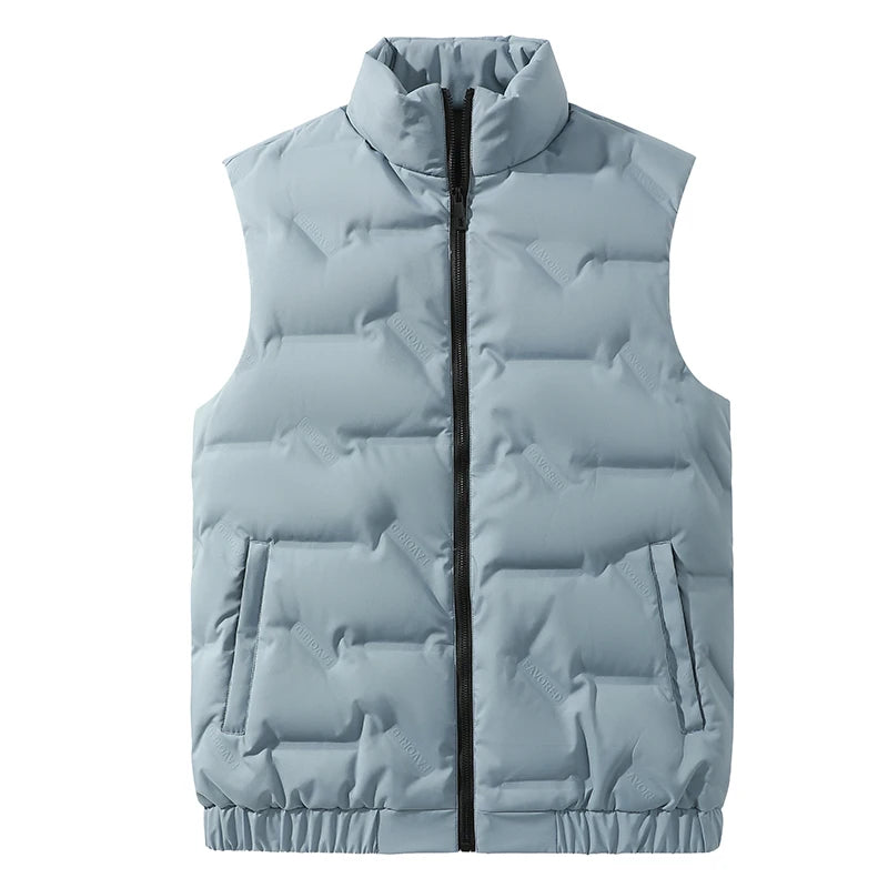 Winter Men 80 Down Vests Men waterproof Fashion Casual Down Sleeveless Vest Jackets Men Autumn Couple Lightweight Work Waistcoat