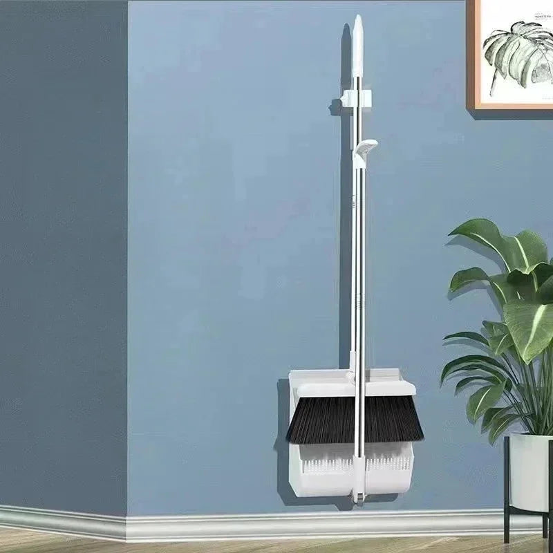 1 Set Household Broom And Dustpan Set Durable Sweeping Broom And Dustpan With Long Handle For Home Office School Dorm