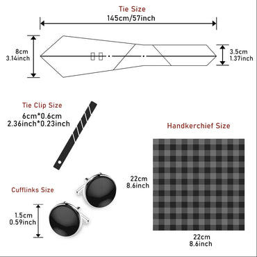 2025 New Design Fashion Brown Paisley Tie Handkerchief Cufflink Set For Men Necktie Clothing Accessories Birthday Present