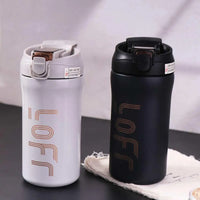 Insulated Cup Stainless Steel Coffee Thermal Mug 600ML Creative Bouncing Coffee Cup Simple Portable Tea Mug Travel
