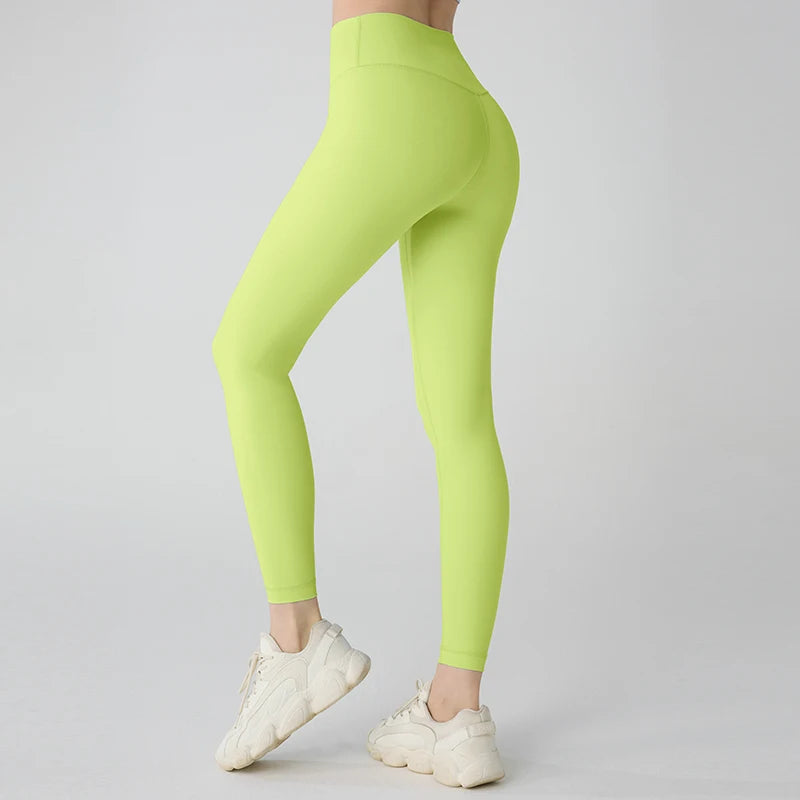 Summer Hot Sale Yoga Leggings Women High Waisted Hip Lifting Fitness Leggings Running Cycling Pants Breathable Sports Leggings