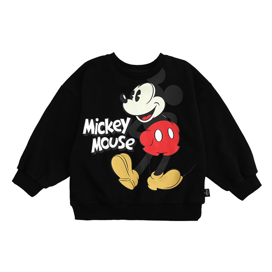 Disney Children's Sweatshirt Mickey Mouse Clothing Baby Boys Girls Long Sleeve Pullover Toddler Sweater Autumn Hoodie Clothes