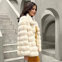 Winter Natural Rex Rabbit Fur Coat Women Short Fur Jackets Chinchilla Fur Best Seller Real Fur Jacket