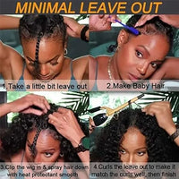 Kinky Curly U Part Human Hair Wig V Part Human Hair Wig No Leave Out No Glue Machine Made Deep Curly Human Hair Wig for Women