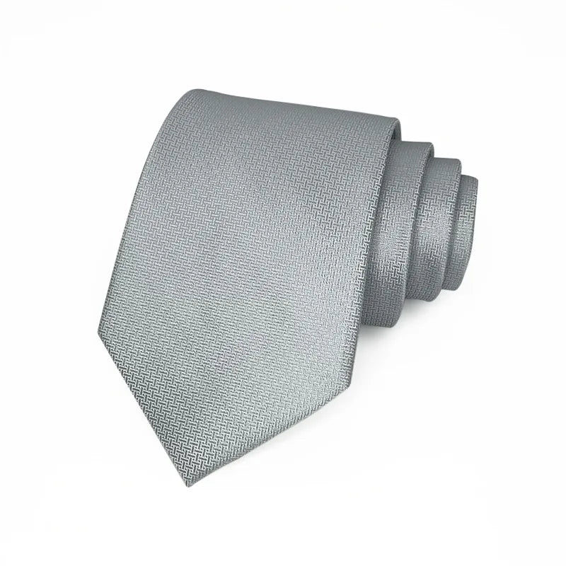 8cm Width Solid Color Striped Neck Ties For Men Trendy Gentlemen Black Wine Necktie Wedding Party