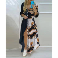 Europe and the United States spring and summer fashion sexy blouse dress dress women