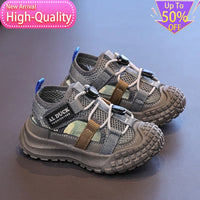 Spring New Mesh Breathable Childrens Sports Shoes Versatile Simple Campus Running Shoes Fashionable Foot Protection Casual Shoes