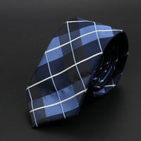 New Men Ties Solid Color Stripe Print Floral 6cm Jacquard Business Neckties Narrow Skinny Tie Wedding Prom Daily Wear Accessory