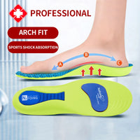 Orthopedic Insoles for Feet Sport Shock-absorbing Insole for Shoes Arch Support Plantar Fasciitis Templates Pads Men Women Sole