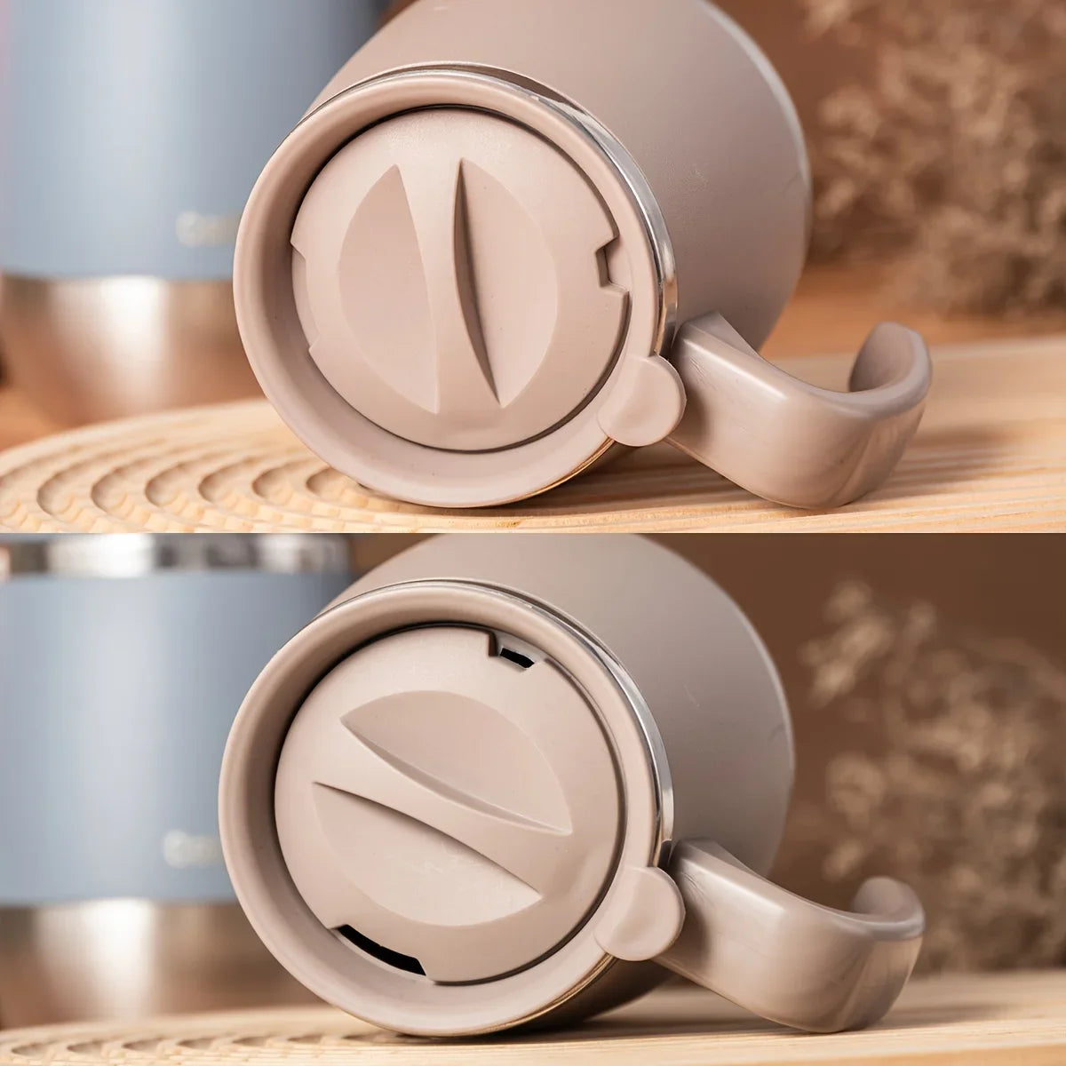 1pc 500ml Insulated Stainless Steel Coffee Mug with Lid, Double-Wall Vacuum Thermal Cup for Hot and Cold Drinks, Ideal for Home