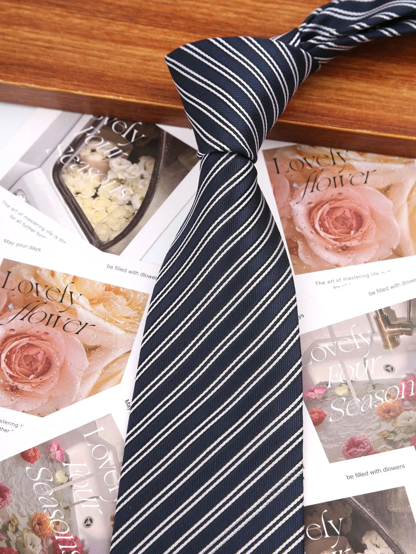 7.5/8CM Man Thin Tie Striped Necktie Men Business Formal Wedding Tie Navy Blue Black Neck Ties Fashion Shirt Necktie Accessories