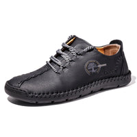 Mens Casual Shoes Sneakers Men Leather Handmade Shoes Comfortable High Quality Loafers for Men Fashion Walking ShoesPlus Size