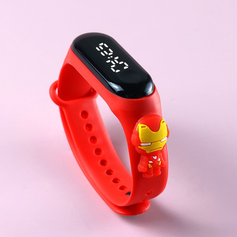 Relojes de moda para niños y mujeres, pulsera electrónica, reloj deportivo táctil LED, muñeca de Spiderman, reloj impermeable