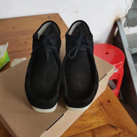 Careaymade-Hot Vintage Genuine Leather Casual big size Women's Shoes Lace-up Smoke Rubber sole Shoes Low Top Fashion Men's Shoes