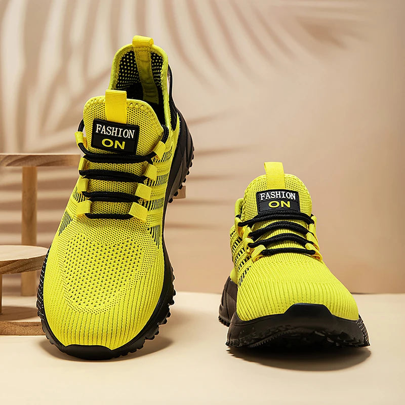 New Men Summer Running Shoes Breathable Outdoor Sports Shoes Lightweight Sneakers for Men Comfortable Athletic Training Footwear