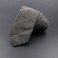 High Quality Plaid Striped Cotton Handmade Tie Men Necktie Narrow Collar Slim Casual Ties Business Party Suit Accessories Gift
