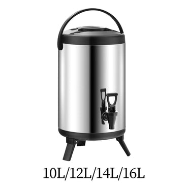 Insulated Barrel Stainless Steel Commercial Double Layer Thick Insulated Drink Dispenser for Tea Milk Hot Water Coffee Party