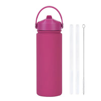 Insulated Water Bottle 500ml Custom Text/Logo - 304 Steel, 24H Cold, Office & Gym Essentials
