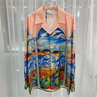 2025 men's printed T-shirt, men's and women's long sleeved shirt, 100% polyester fiber, fashionable and comfortable casual men's
