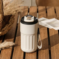 Double-layer Stainless Steel Vacuum Insulated Water Cup with Intelligence Temperature Display Thermal Travel Mug Coffee Hot Cup