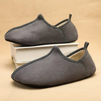 Winter Cotton Shoes Men Warm Slip on Lightweight Slippers Women Plush Bedroom Home Cotton Loafers Unisex Winter Warm Shoes