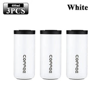 400ML Stainless Steel Coffee Cup Travel Thermal Mug Leak-Proof Thermos Bottle Tea Coffee Mug Office Business Style Thermos