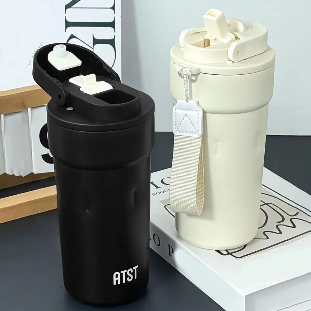 Practical Stainless Steel Insulated Cup Vacuum 600ml Coffee Thermal Mug Insulated Leak-proof Coffee Cup Office