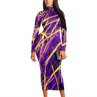 Pastel Leopard Print Bodycon Dress Long Sleeve Y2K Style for Music Festival or Party