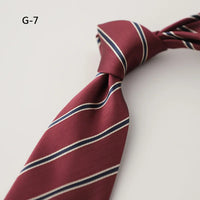 8CM Formal Striped Neckties For Men Suit Professional Gentleman Polyester Paisley Neck Tie Male Groomsman Wedding Party Cravat