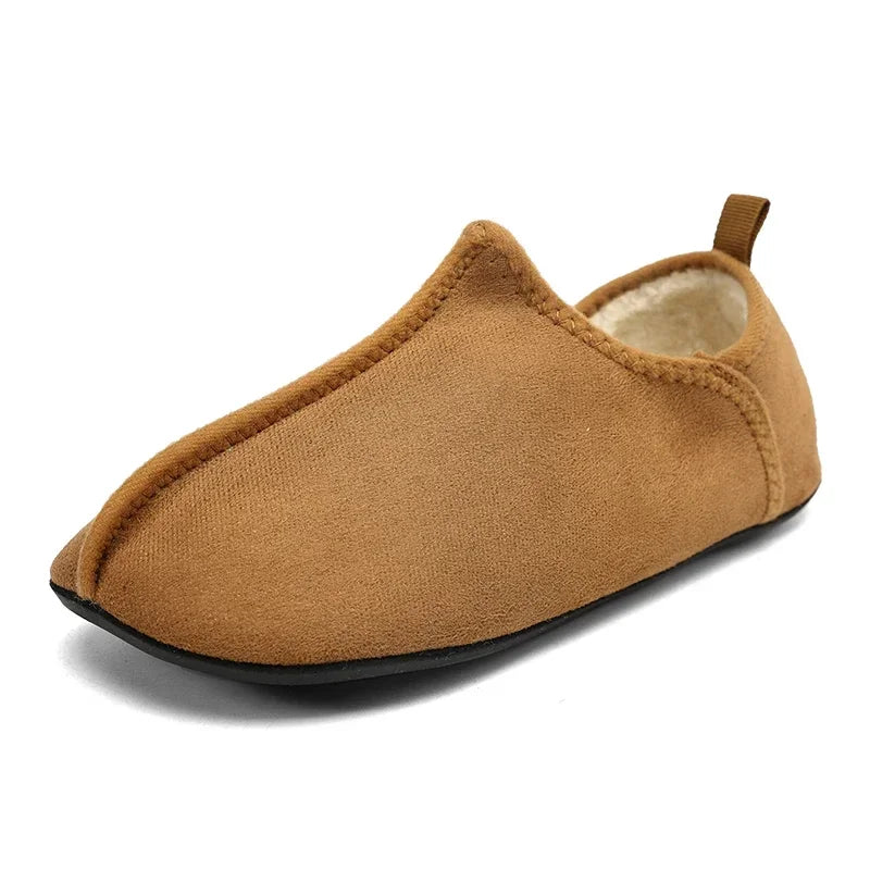 Winter Cotton Shoes Men Warm Slip on Lightweight Slippers Women Plush Bedroom Home Cotton Loafers Unisex Winter Warm Shoes