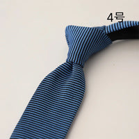 2025 New Striped Blue Neckties For Men Casual 6CM Narrow Ties Creative White Dots Neck Tie Wedding Party Accessories Cravat Gift