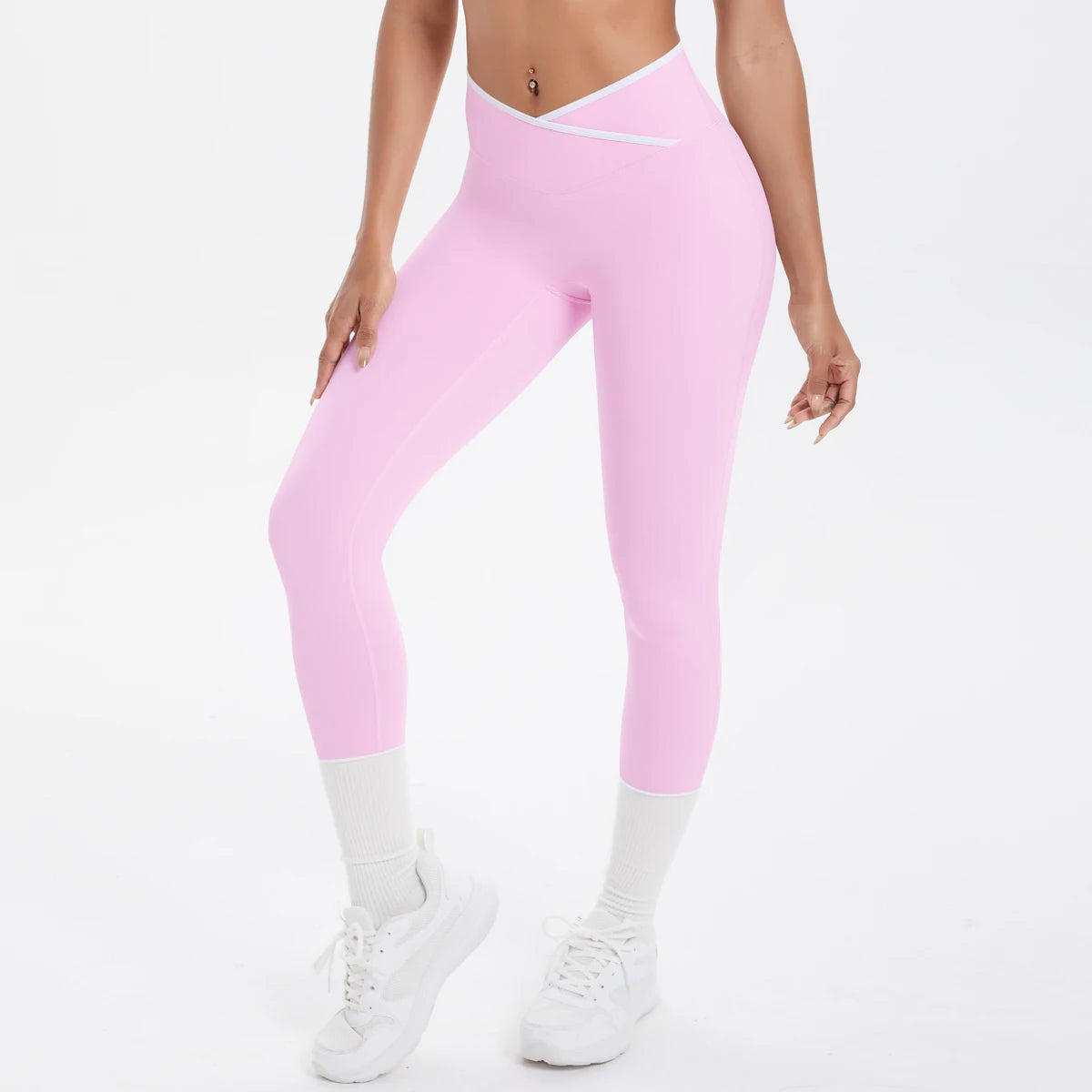 Women Cross High Waisted Sports Suit Breathable Fitness Running Workout Yoga Set Casual Pilates Sportwear Leggings
