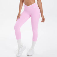 Women Cross High Waisted Sports Suit Breathable Fitness Running Workout Yoga Set Casual Pilates Sportwear Leggings