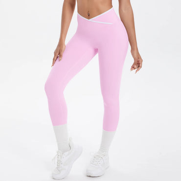 Women Cross High Waisted Sports Suit Breathable Fitness Running Workout Yoga Set Casual Pilates Sportwear Leggings