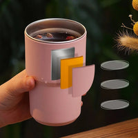 Stainless Steel Coffee Cup Double Layer Vacuum Insulation Cup Office Outdoor Portable Fashion Car Water Mugs for Friends Gifts